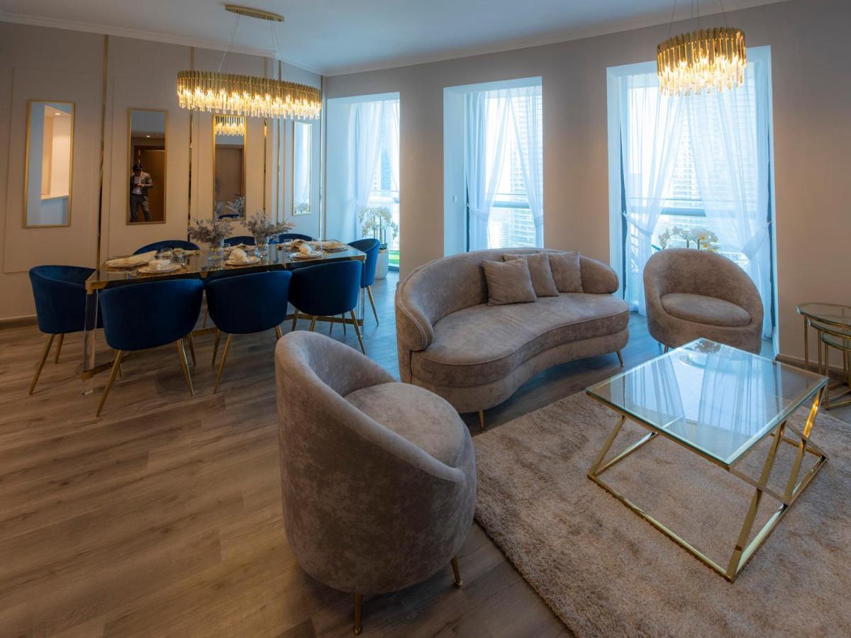 First Class 3Br With Full Dubai Skyline & Sea View Apartment Exterior foto