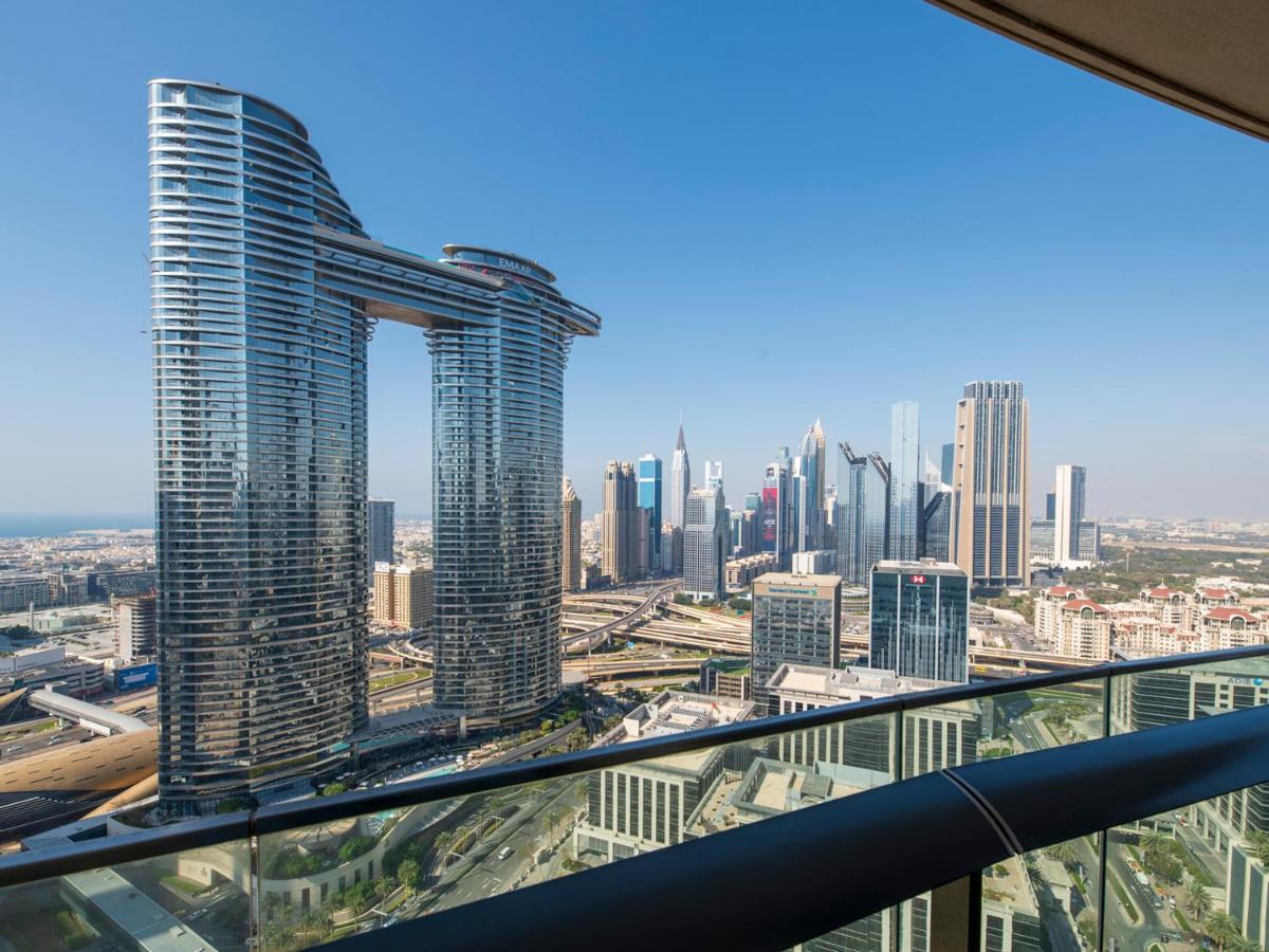 First Class 3Br With Full Dubai Skyline & Sea View Apartment Exterior foto