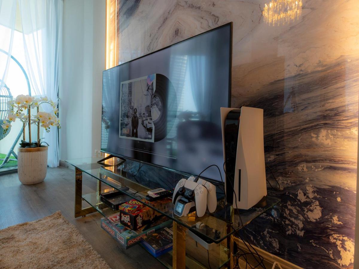 First Class 3Br With Full Dubai Skyline & Sea View Apartment Exterior foto