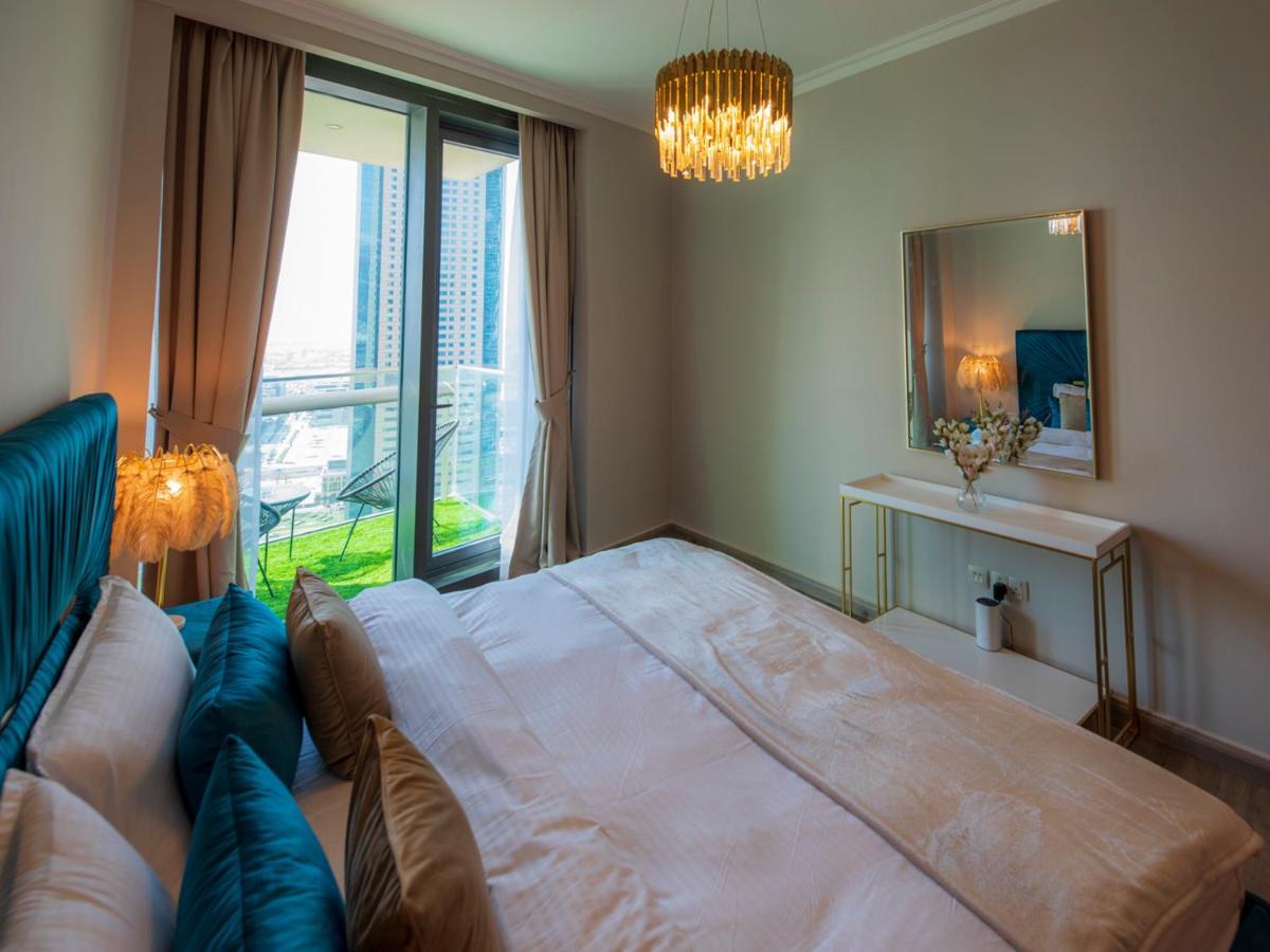 First Class 3Br With Full Dubai Skyline & Sea View Apartment Exterior foto