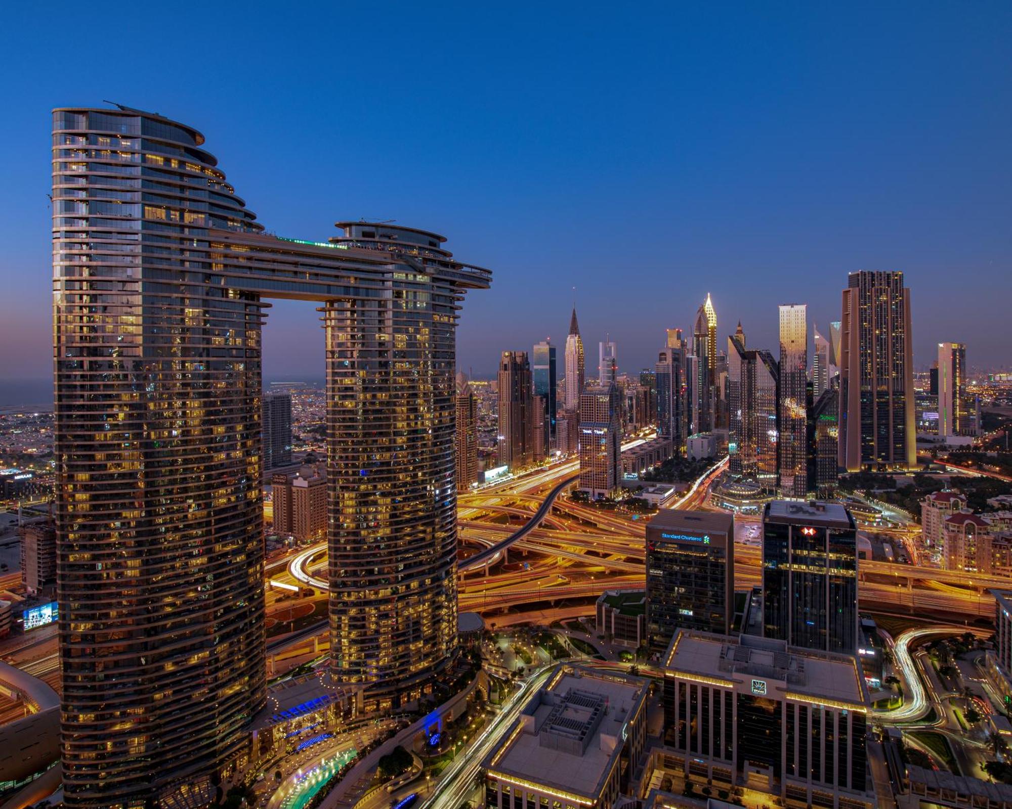 First Class 3Br With Full Dubai Skyline & Sea View Apartment Exterior foto
