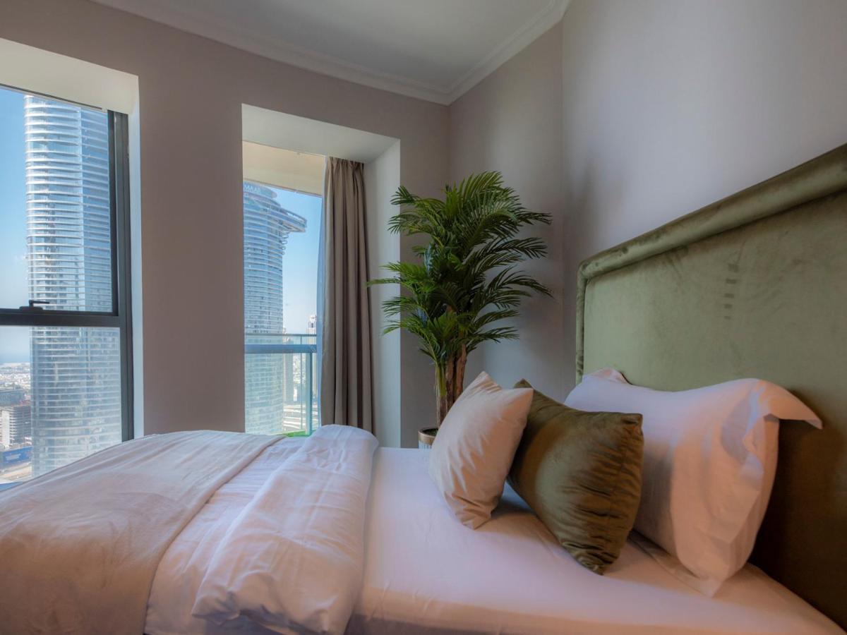 First Class 3Br With Full Dubai Skyline & Sea View Apartment Exterior foto