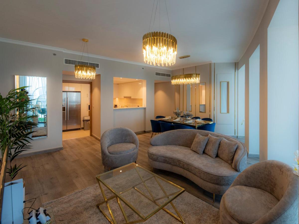 First Class 3Br With Full Dubai Skyline & Sea View Apartment Exterior foto
